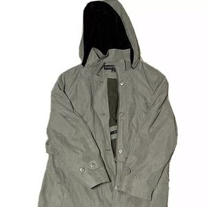 Fleet Street Green/Tan Trench Coat Weekender SZ 8p